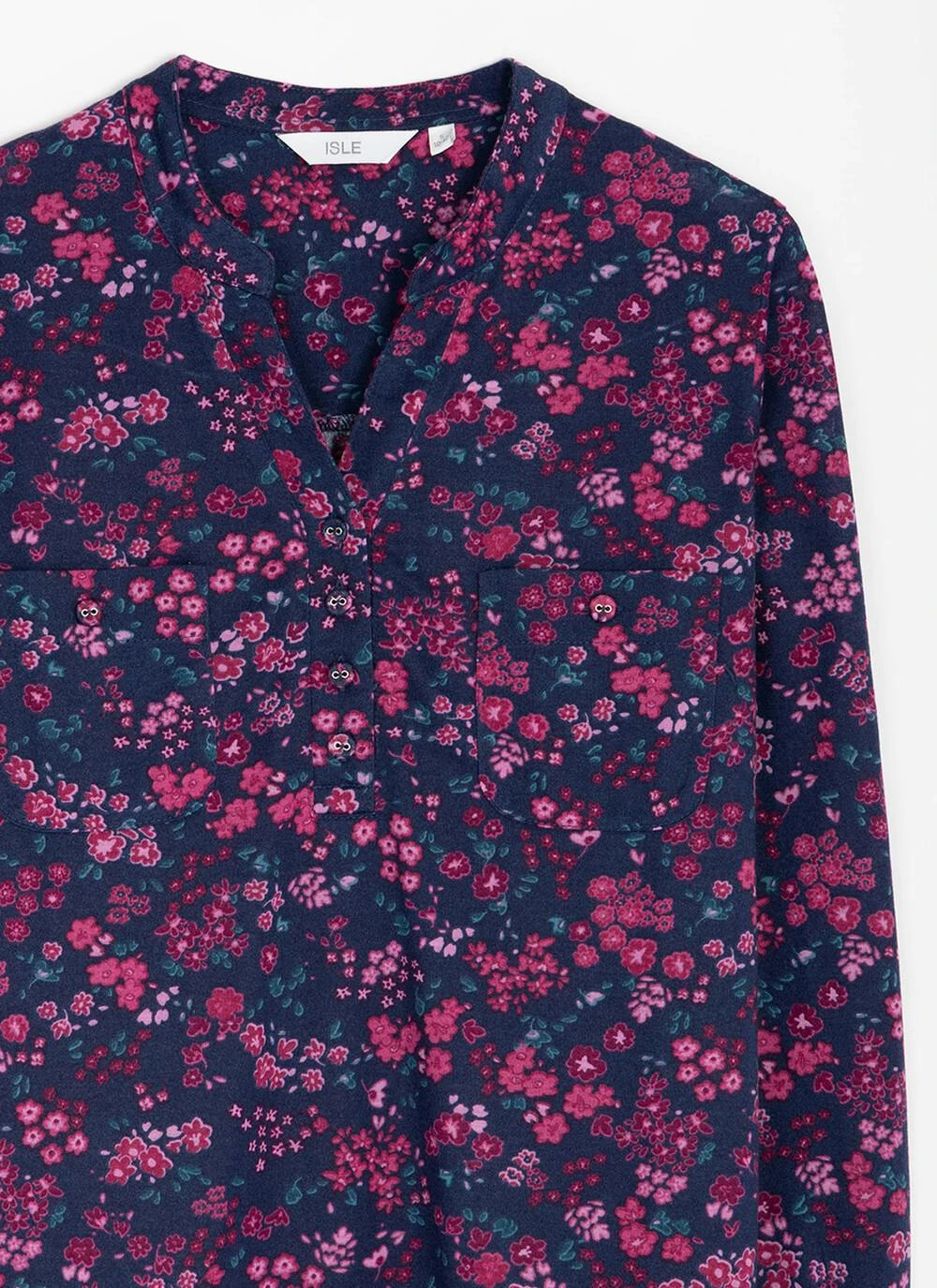 Ditsy Floral Print Jersey Blouse 2 Ditsy Floral Print Jersey Blouse - Image 2