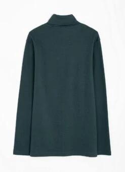 Pure Cotton Roll Neck Long Sleeve Top -The Edinburgh Woollen Mill 64661pvl dfae701444def8a