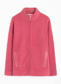 Fleece Sherpa Lined Funnel Neck Jacket