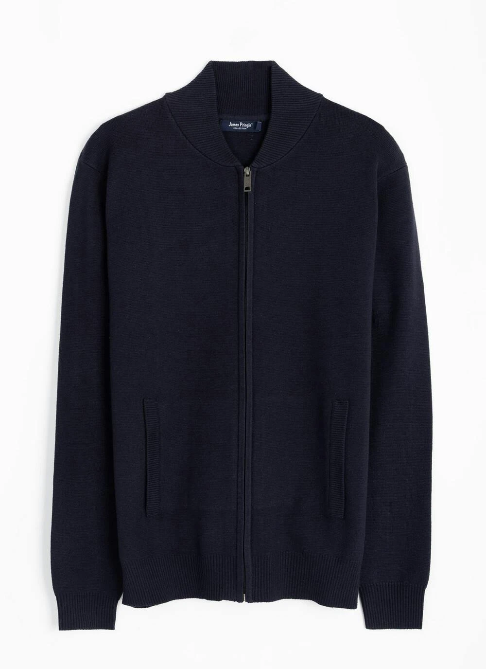 Cotton Rich Bomber Style Zip Cardigan 1 Cotton Rich Bomber Style Zip Cardigan