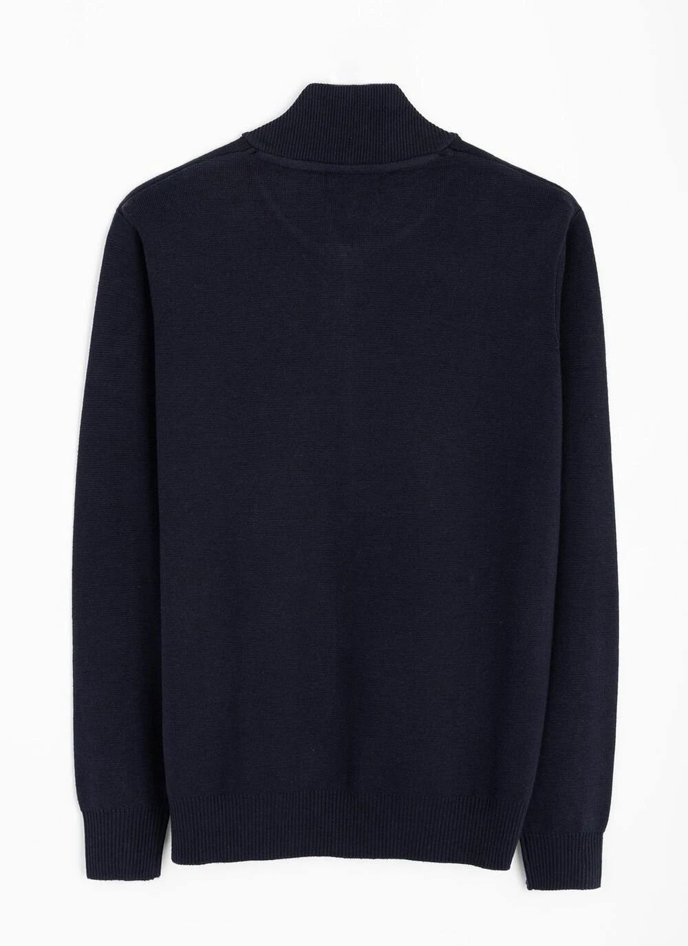 Cotton Rich Bomber Style Zip Cardigan 4 Cotton Rich Bomber Style Zip Cardigan - Image 4