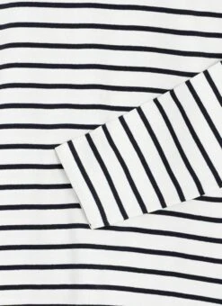 Pure Cotton Striped Roll Neck Top -The Edinburgh Woollen Mill 64944pvl 90d07ddc5ebd624