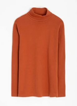 Pure Cotton Roll Neck Top
