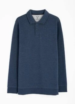 Cotton Rich Polo Neck Sweatshirt