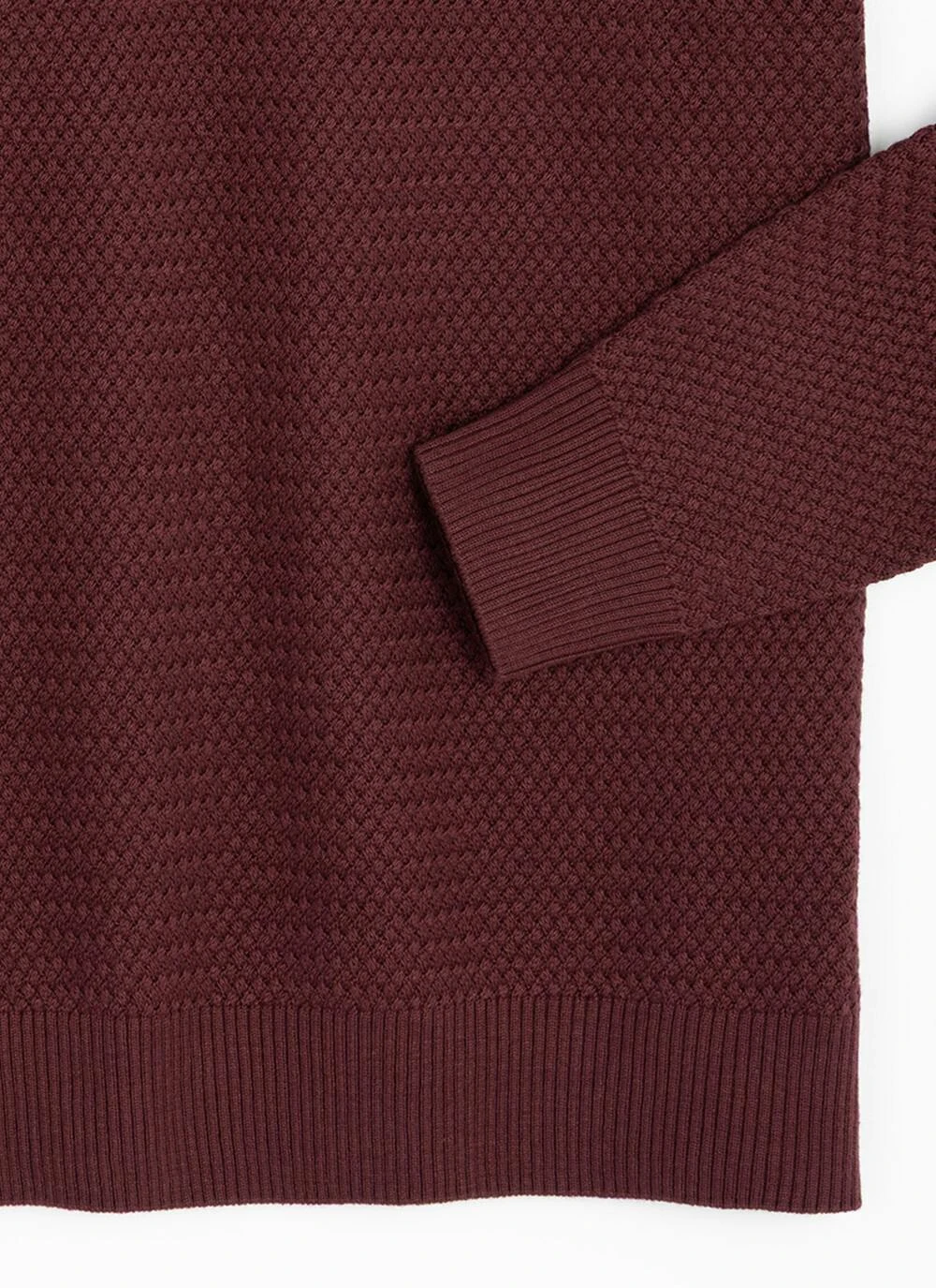 Cotton Rich Crew Neck Textured Jumper 4 Cotton Rich Crew Neck Textured Jumper - Image 4