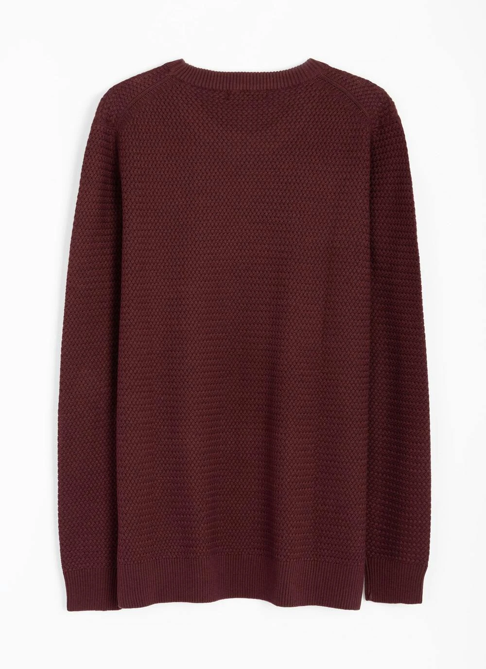 Cotton Rich Crew Neck Textured Jumper 3 Cotton Rich Crew Neck Textured Jumper - Image 3