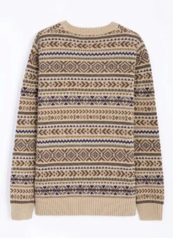 Fairisle Crew Neck Jumper With Wool -The Edinburgh Woollen Mill 65265pvl 067c3cc535c5cd8