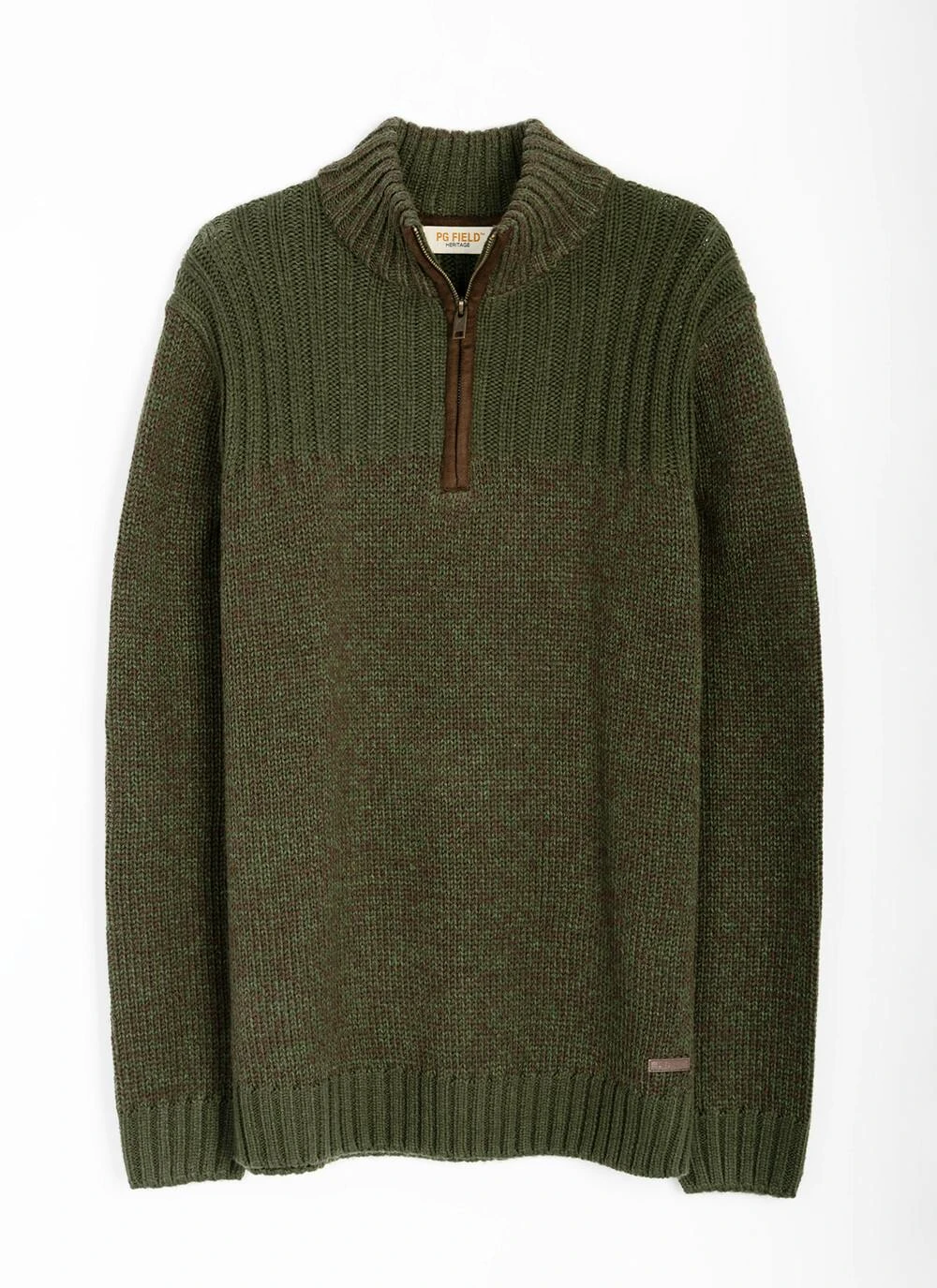 Textured Knit Zip Neck Jumper 3 Textured Knit Zip Neck Jumper - Image 3