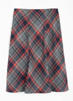 Comfort Fit Check A-Line Skirt 5 Comfort Fit Check A-Line Skirt -The Edinburgh Woollen Mill 65323pvl daae8c0ed286b55