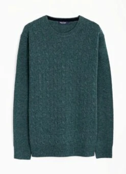 100% Lambswool Crew Neck Cable Jumper 10 100% Lambswool Crew Neck Cable Jumper -The Edinburgh Woollen Mill 65412pvl a8f5ab392fd249e