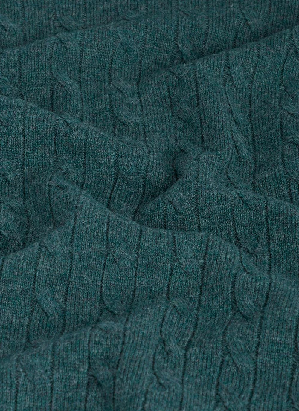 100% Lambswool Crew Neck Cable Jumper 6 100% Lambswool Crew Neck Cable Jumper - Image 6