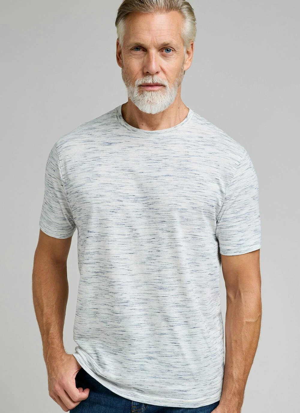 Stripe Space Dye T-shirt 2 Stripe Space Dye T-shirt - Image 2