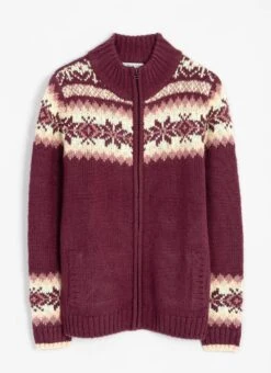 Fairisle Funnel Neck Cardigan 8 Fairisle Funnel Neck Cardigan -The Edinburgh Woollen Mill 65570pvl e77ae6f0c1f3ad2