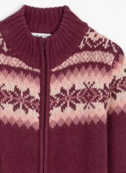 Fairisle Funnel Neck Cardigan 9 Fairisle Funnel Neck Cardigan -The Edinburgh Woollen Mill 65615pvl f2b853b64872c08