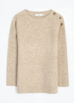 Soft Touch Button Detail Crew Neck Jumper 8 Soft Touch Button Detail Crew Neck Jumper -The Edinburgh Woollen Mill 65620pvl 5a01dea5ab41e49