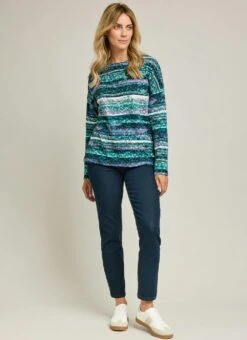 Soft Touch Printed Boat Neck Top 8 Soft Touch Printed Boat Neck Top -The Edinburgh Woollen Mill 65732pvl 9277e41d896ad3f