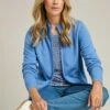Merino Wool Zip Front Cardigan