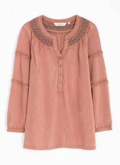 Embroidered Shirred Neck Blouse 8 Embroidered Shirred Neck Blouse -The Edinburgh Woollen Mill 65795pvl 9e65d7fae522b6c