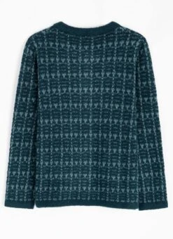 Checkerboard Knit Cardigan -The Edinburgh Woollen Mill 65972pvl e65f4d49bbcdf05