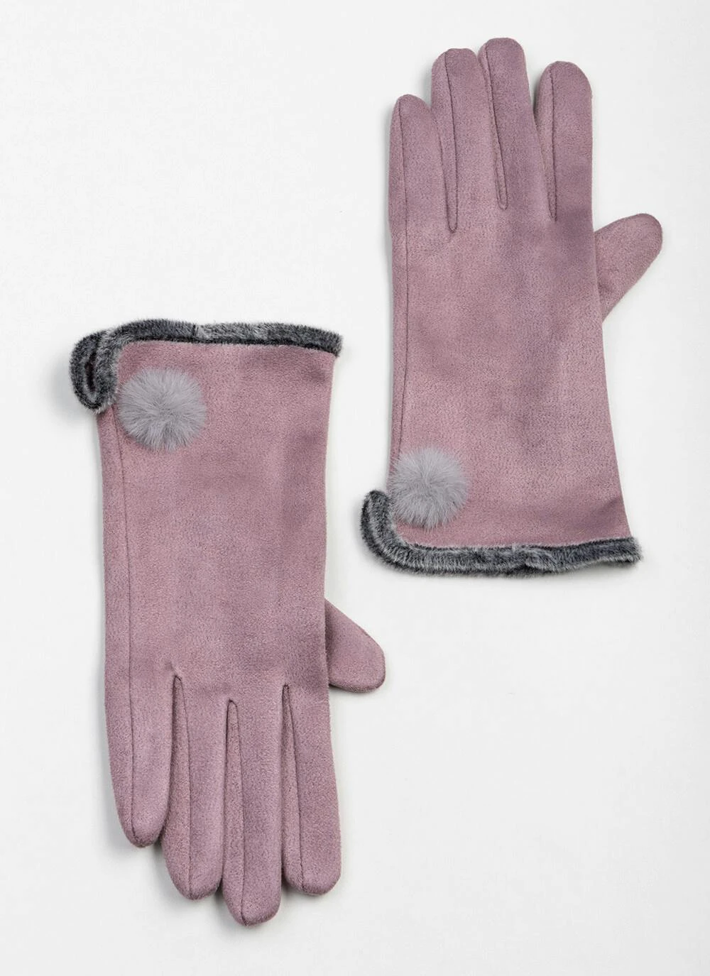 Warm Lined Faux Suede Warm Lined Touch Screen Glove 1 Warm Lined Faux Suede Warm Lined Touch Screen Glove