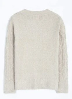 Cable Knit Bomber Cardigan 6 Cable Knit Bomber Cardigan -The Edinburgh Woollen Mill 66220pvl fe316ca45afb2ae