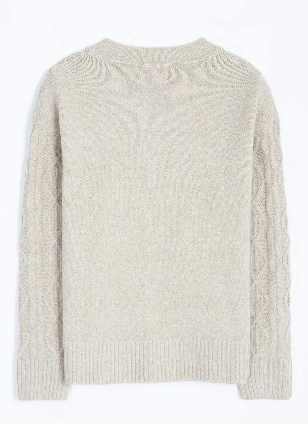 Cable Knit Bomber Cardigan 3 Cable Knit Bomber Cardigan - Image 3