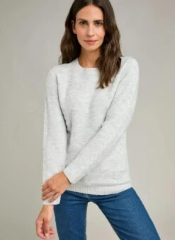 Soft Touch Cable Knit Crew Neck Jumper