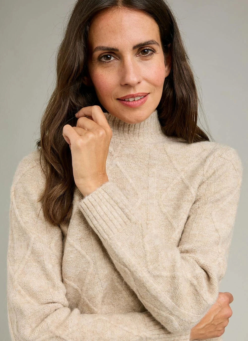 Diamond Stitch Turtle Neck Jumper 2 Diamond Stitch Turtle Neck Jumper - Image 2