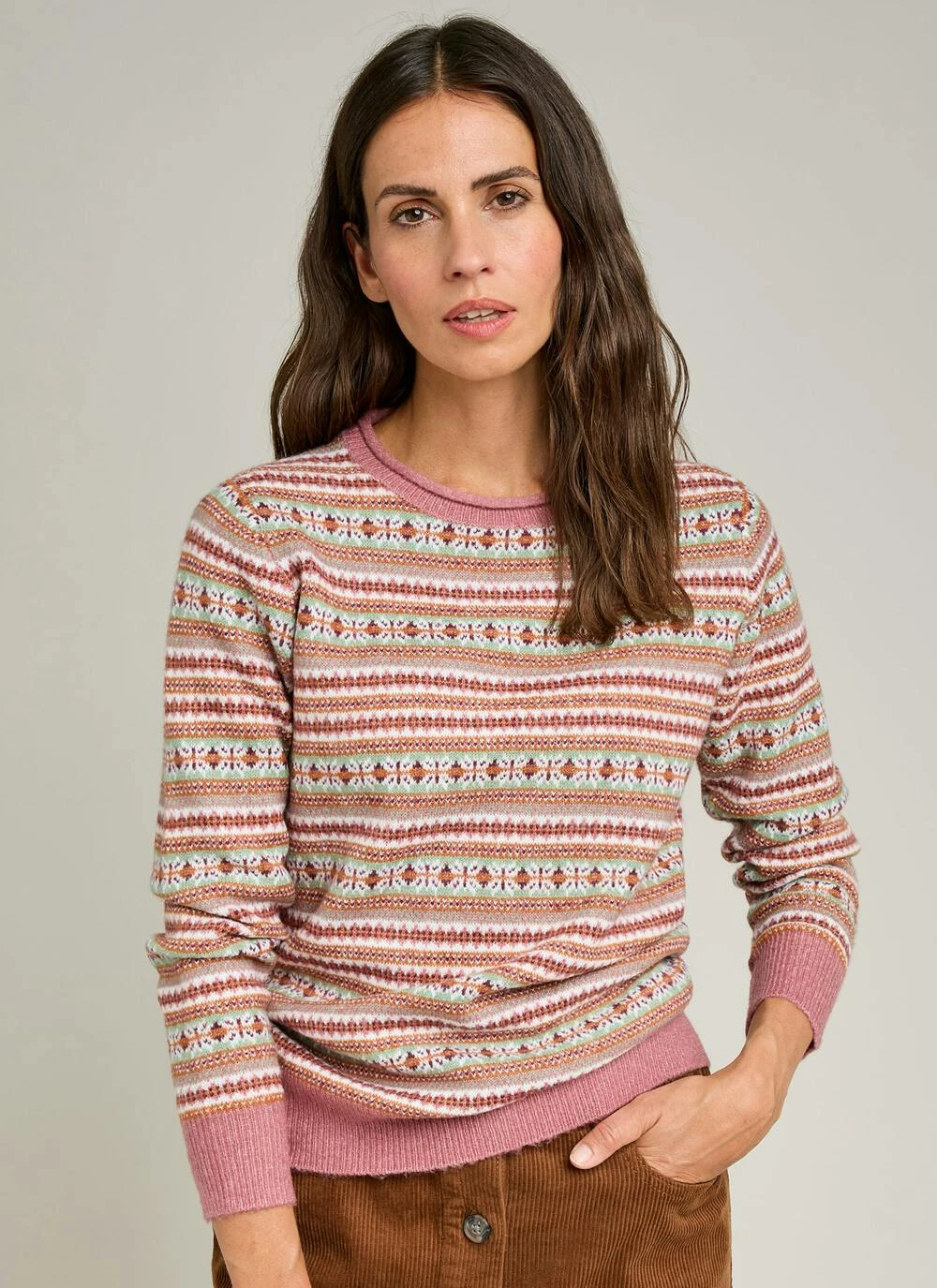 Fairisle Crew Neck Jumper 1 Fairisle Crew Neck Jumper