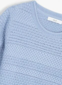 Textured Stitch Crew Neck Jumper -The Edinburgh Woollen Mill 66433pvl f2edd7232eb0a92