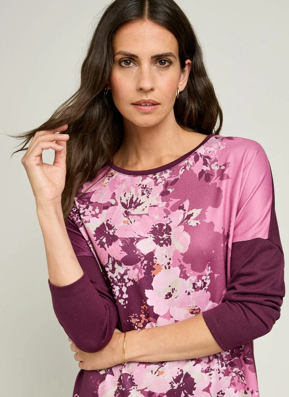 Floral Placement Print Top 2 Floral Placement Print Top - Image 2