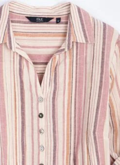 Pure Cotton Pintuck Stripe Blouse -The Edinburgh Woollen Mill 66503pvl 3994d311edd9c1c