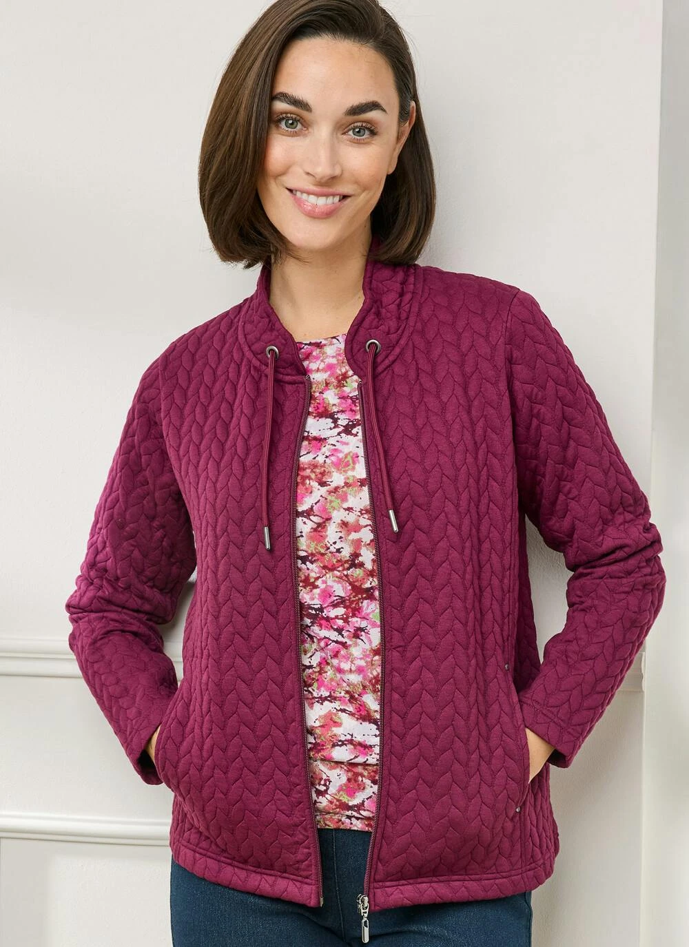 Quilted Funnel Neck Jacket 2 Quilted Funnel Neck Jacket - Image 2