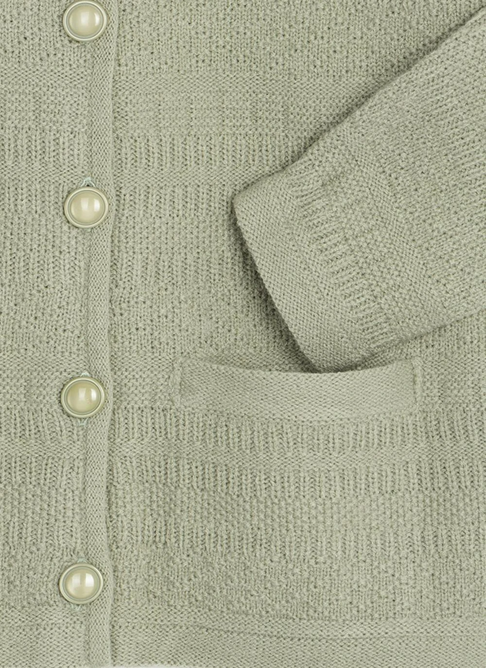 Textured Stripe Collared Cardigan 5 Textured Stripe Collared Cardigan - Image 5