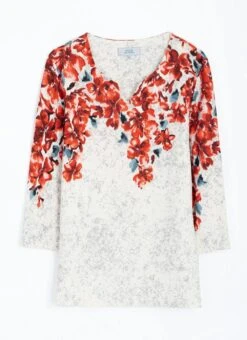 Warm Touch Jersey Border Print Top 8 Warm Touch Jersey Border Print Top -The Edinburgh Woollen Mill 66645pvl 90869ec6c7d6a63