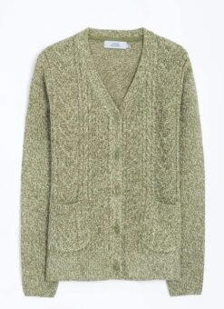 Cable Knit V-Neck Cardigan 8 Cable Knit V-Neck Cardigan -The Edinburgh Woollen Mill 66659pvl 5b4724c811b7dd0