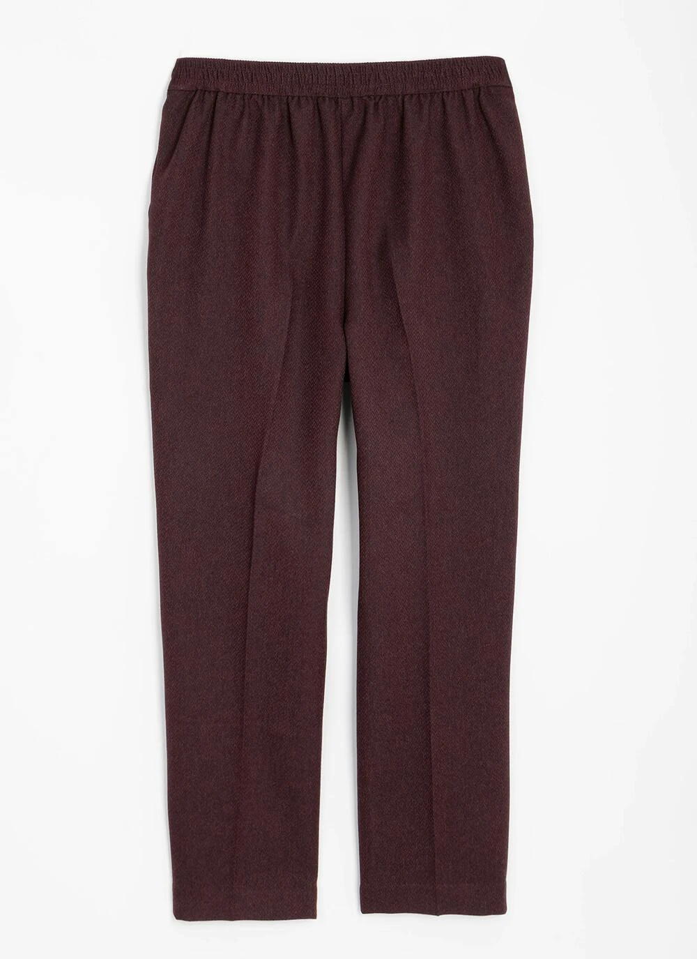 Comfort Fit Woven Herringbone Trousers 4 Comfort Fit Woven Herringbone Trousers - Image 4