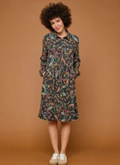 Printed Midi Shirt Dress 9 Printed Midi Shirt Dress -The Edinburgh Woollen Mill 66803pvl 1a2fe959ecf1051