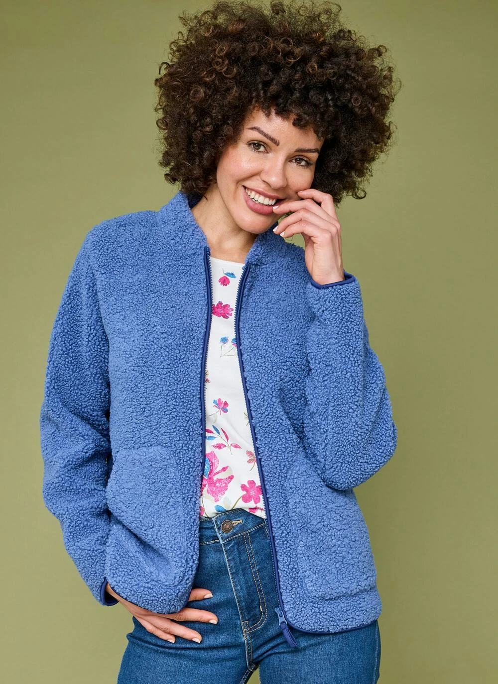 Borg Relaxed Bomber Jacket 1 Borg Relaxed Bomber Jacket