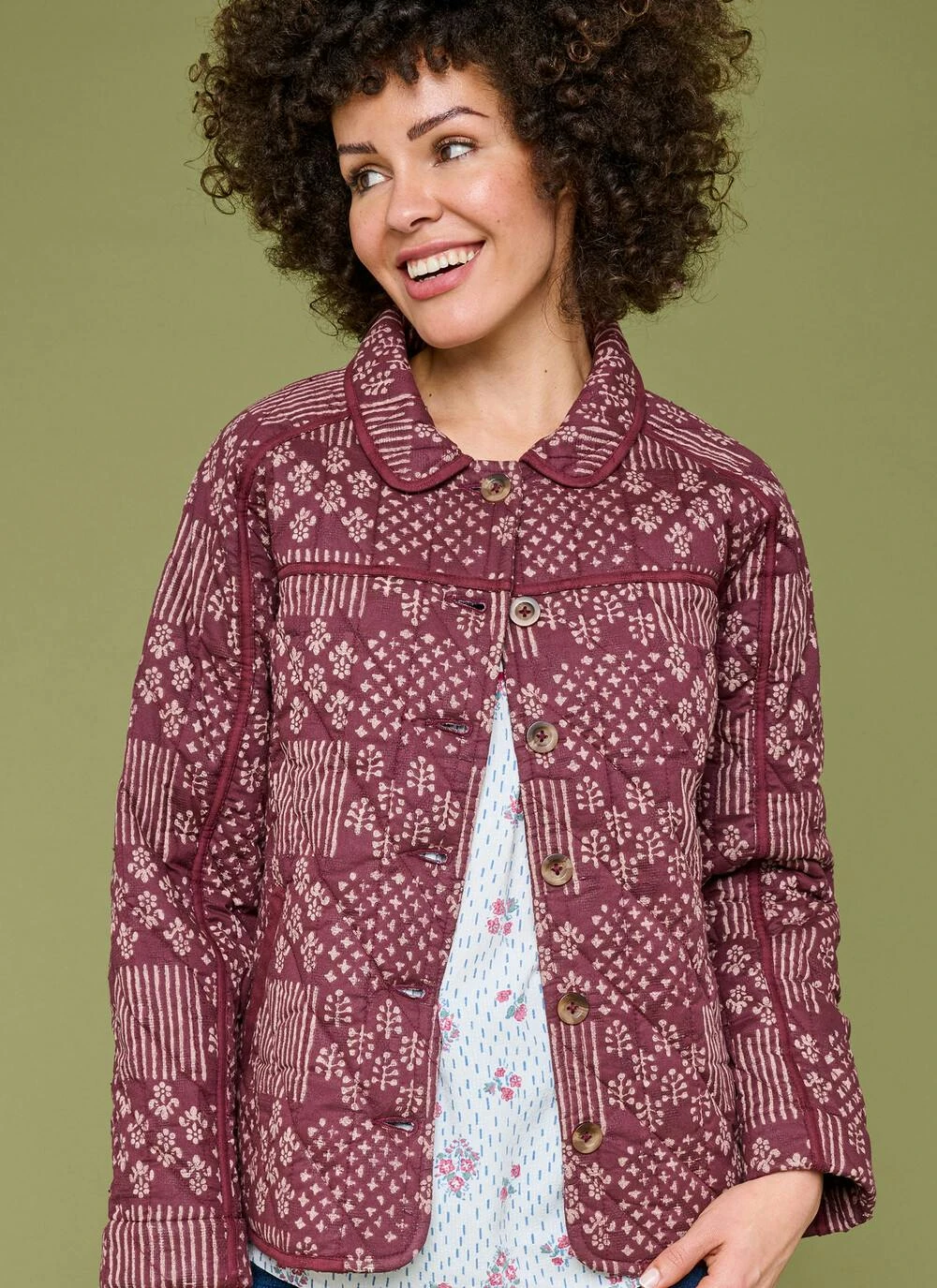 Pure Cotton Quilted Jacket 2 Pure Cotton Quilted Jacket - Image 2