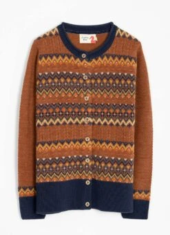 Wool Blend Fairisle Crew Neck Cardigan -The Edinburgh Woollen Mill 66888pvl 6057b9db509bedc