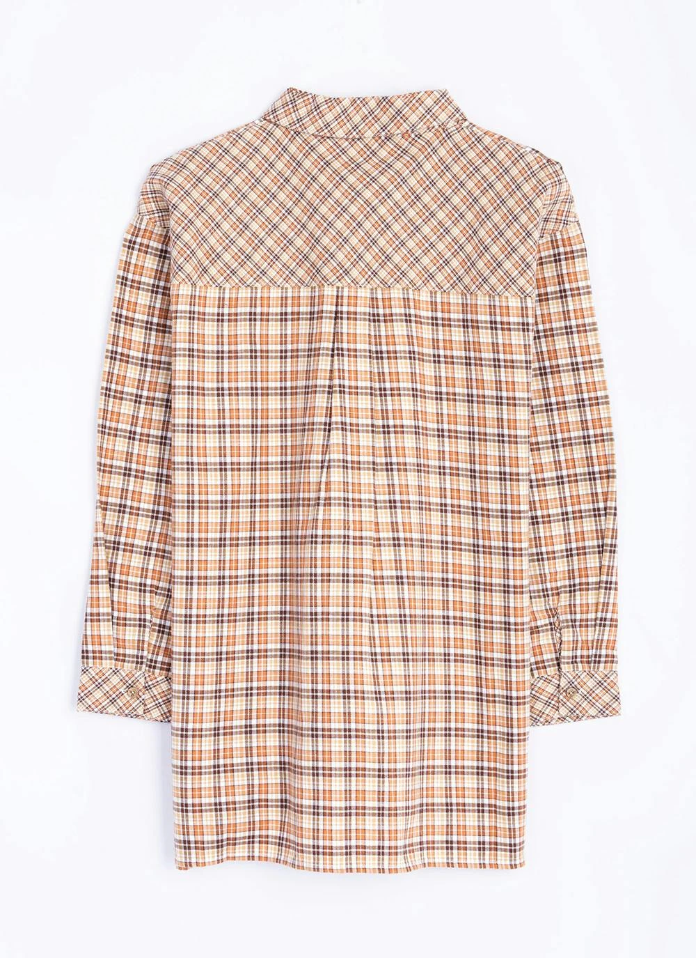 Pure Cotton Brushed Checked Relaxed Shirt 6 Pure Cotton Brushed Checked Relaxed Shirt - Image 6