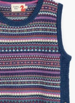 Wool Blend Fairisle Knitted Vest -The Edinburgh Woollen Mill 66914pvl 01320ee9f508c5c