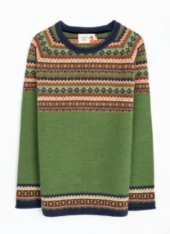 Wool Blend Fairisle Crew Neck Jumper -The Edinburgh Woollen Mill 66915pvl bbd653044574561