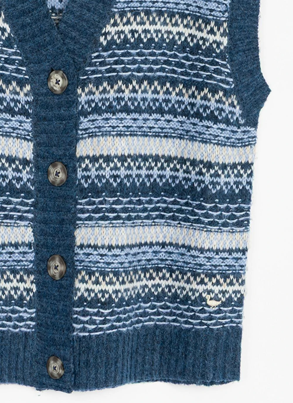 Soft Touch Relaxed Fairisle Waistcoat 5 Soft Touch Relaxed Fairisle Waistcoat - Image 5