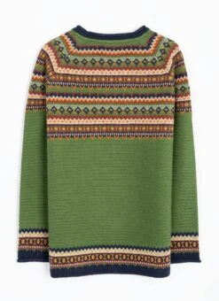 Wool Blend Fairisle Crew Neck Jumper -The Edinburgh Woollen Mill 66925pvl 3ef2212bbe6c60e