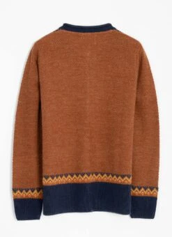 Wool Blend Fairisle Crew Neck Cardigan -The Edinburgh Woollen Mill 66928pvl 1852e64faa38430