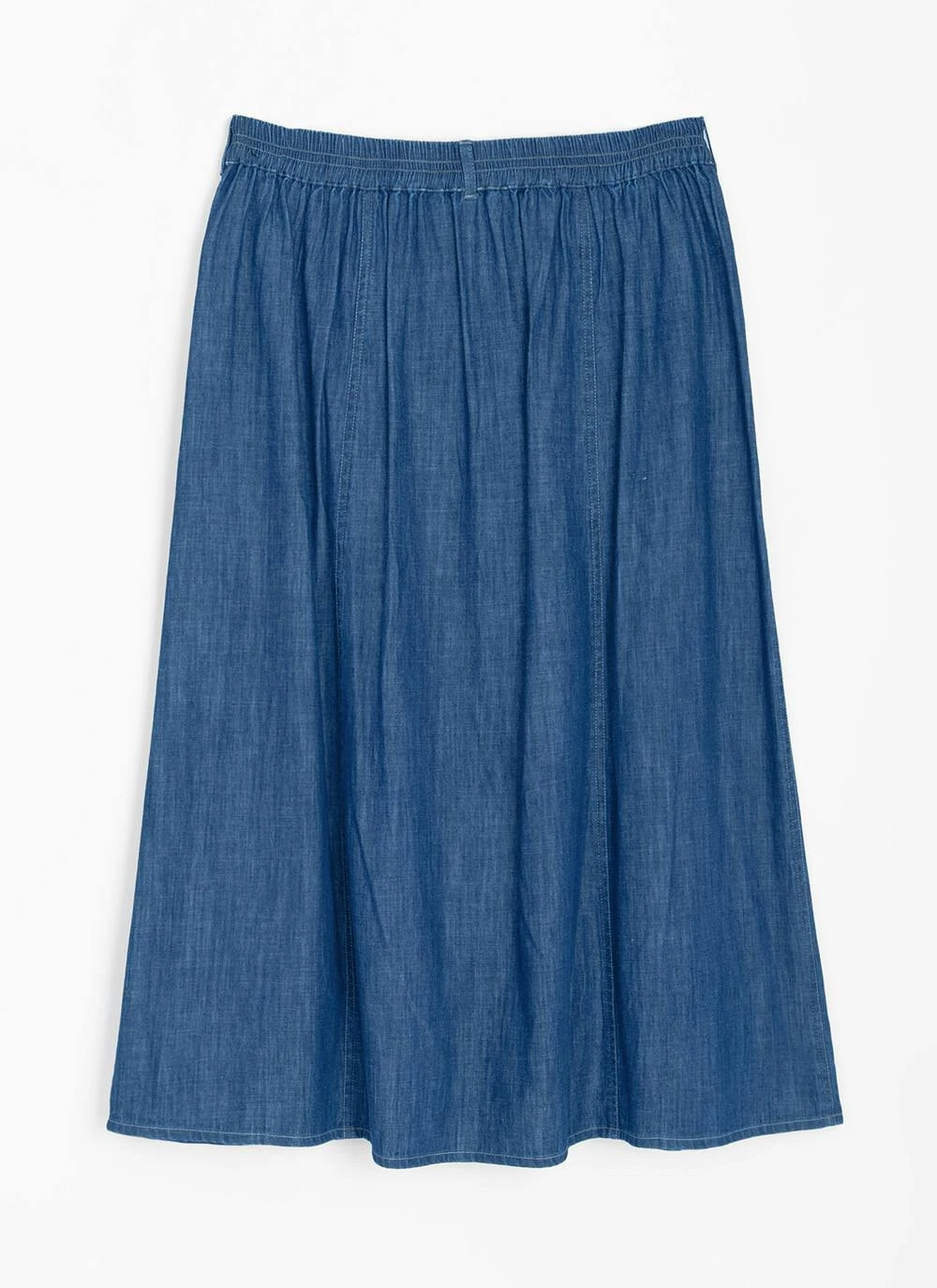 Pure Cotton Denim Midi Skirt 5 Pure Cotton Denim Midi Skirt - Image 5