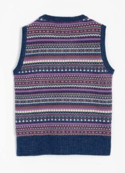 Wool Blend Fairisle Knitted Vest -The Edinburgh Woollen Mill 66937pvl d91bb08e8eda410
