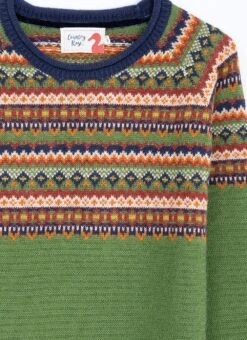 Wool Blend Fairisle Crew Neck Jumper -The Edinburgh Woollen Mill 66947pvl 1d2cea7ce08cd26